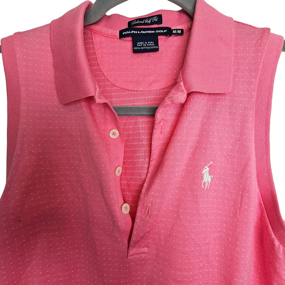 Ralph Lauren Sport Womens Golf Polo Shirt Sz M Tailored Golf Fit Stretch Active - Picture 2 of 6